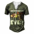 Best Chihuahua Dad Ever Funny Chihuahua Dog Men's Henley Button-Down 3D Print T-shirt Green
