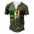 Mens Best Mexican Dad Ever Mexican Flag Pride Fathers Day V2 Men's Henley T-Shirt Green