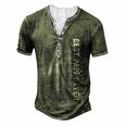 Best Pappy Ever Vintage American Flag Fathers Day Christmas Men's Henley T-Shirt Green