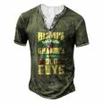 Mens Bumpa Because Grandpa Is For Old Guys Fathers Day Men's Henley T-Shirt Green