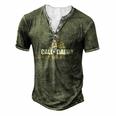 Call Of Daddy Parenting Ops Gamer Dads Fathers Day Men's Henley T-Shirt Green