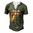 Call Me Old Fashioned Sarcasm Drinking Men's Henley T-Shirt Green