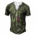 Camper Tee Happy Camping Lover Camp Vacation Men's Henley T-Shirt Green