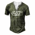 Im Clearly Uncles Favorite Favorite Niece And Nephew Men's Henley T-Shirt Green