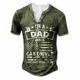 Im A Dad And Cab Driver Fathers Day & 4Th Of July Men's Henley T-Shirt Green