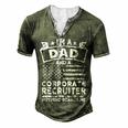 Im A Dad And Corporate Recruiter Fathers Day & 4Th Of July Men's Henley T-Shirt Green