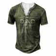 Mens Dad Est 2022 Promoted To Daddy 2022 Fathers Day Men's Henley T-Shirt Green