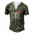 Dad Happy Fathers Day No Matter How Hard Life Gets At Least Men's Henley T-Shirt Green