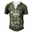 Im A Dad And Zoologist Fathers Day & 4Th Of July Men's Henley T-Shirt Green