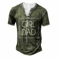 Delicate Girl Dad Tee For Fathers Day Men's Henley T-Shirt Green