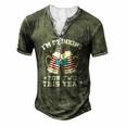 Im Drinking For Two This Year Pregnancy 4Th Of July Men's Henley T-Shirt Green