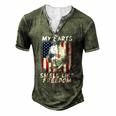 My Farts Smell Like Freedom Jefferson 4Th July Flag Men's Henley T-Shirt Green