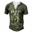Father Grandpa Dadthe Bowhunting Legend S73 Family Dad Men's Henley Button-Down 3D Print T-shirt Green