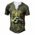 Father Grandpa For Men Funny Fathers Day They Call Me Grandpa 5 Family Dad Men's Henley Button-Down 3D Print T-shirt Green