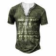 Father Grandpa Im Not A Perfect Daughter In Law But My Crazy 16 Family Dad Men's Henley Button-Down 3D Print T-shirt Green