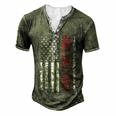 Fathers Day Best Dad Ever With Us Men's Henley Button-Down 3D Print T-shirt Green