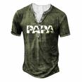 Mens Fathers Day For Dad Papa Atv Quad Wheeler Men's Henley T-Shirt Green Mens Fathers Day For Dad Papa Atv Quad Wheeler Men's Henley T-Shirt Green