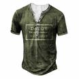 For First Fathers Day New Dad To Be From 2018 Ver2 Men's Henley T-Shirt Green
