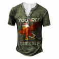 Are You Free Tonight 4Th Of July American Dabbing Bald Eagle Men's Henley T-Shirt Green