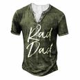 Mens Fun Fathers Day From Son Cool Quote Saying Rad Dad Men's Henley T-Shirt Green