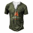 The Grill Father Bbq Fathers Day Men's Henley T-Shirt Green
