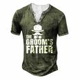 The Grooms Father Wedding Costume Father Of The Groom Men's Henley T-Shirt Green