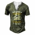 Guns Dont Kill People Dads With Pretty Daughters Do Active Men's Henley T-Shirt Green