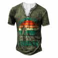 Hunting Dad Like A Regular Dad But Cooler Fathers Day Hunt Design Men's Henley Button-Down 3D Print T-shirt Green