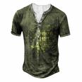 Mens Mens Husband Daddy Protector Heart Camoflage Fathers Day Men's Henley T-Shirt Green