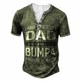 I Have Two Titles Dad And Bumpa And I Rock Them Both Men's Henley Button-Down 3D Print T-shirt Green