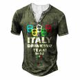 Italy Drinking Team Men's Henley T-Shirt Green