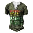 Its Not A Dad Bod Its A Father Figure Men Vintage Men's Henley T-Shirt Green