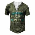 Mens Ive Been Called Lot Of Name But Papa Is My Favorite Fathers Men's Henley T-Shirt Green
