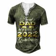 Proud Dad Of Class Of 2022 Senior Graduate Dad Men's Henley T-Shirt Green