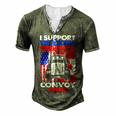 I Support Truckers Freedom Convoy 2022 V3 Men's Henley T-Shirt Green