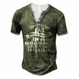 They Call Me Dad Because Partner In Crime Makes Me Sound Like A Bad Influence Fathers Day T Shirts Men's Henley Button-Down 3D Print T-shirt Green