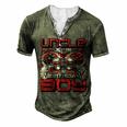 Uncle Of The Birthday Boy Video Gamer Birthday Party Family Men's Henley T-Shirt Green
