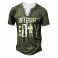 Veteran Veteran Veterans 73 Navy Soldier Army Military Men's Henley Button-Down 3D Print T-shirt Green