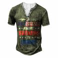 Veteran Veterans Day Are Not Suckers Or Losers 134 Navy Soldier Army Military Men's Henley Button-Down 3D Print T-shirt Green