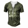 Veteran Veterans Day Raised By A Hero Veterans Daughter For Women Proud Child Of Usa Army Militar 2 Navy Soldier Army Military Men's Henley Button-Down 3D Print T-shirt Green