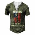 Veteran Veterans Day Us Veterans Respect Veterans Are Not Suckers Or Losers 189 Navy Soldier Army Military Men's Henley Button-Down 3D Print T-shirt Green