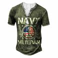 Veteran Veterans Day Vintage Navy Veteran 208 Navy Soldier Army Military Men's Henley Button-Down 3D Print T-shirt Green