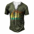 Vintage Its Not A Dad Bod Its Father Figure Men's Henley T-Shirt Green