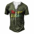 Vintage The Jazzfather Happy Fathers Day Trumpet Player Men's Henley T-Shirt Green