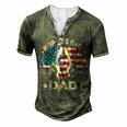 Mens Worlds Best Guitar Dad T 4Th Of July American Flag Men's Henley T-Shirt Green