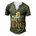 You Are The Most Awesome Dad Fathers Day Gift Men's Henley Button-Down 3D Print T-shirt Green