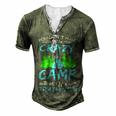 You Dont Have To Be Crazy To Camp Funny Camping T Shirt Men's Henley Button-Down 3D Print T-shirt Green