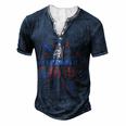 Mens All American Dad 4Th Of July Family Matching Cute Holiday Men's Henley T-Shirt Navy Blue
