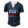 Anti Bully Movement Stop Bullying Supporter Stand Up Speak Men's Henley T-Shirt Navy Blue