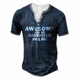 Awesome Like My Daughter In Law V2 Men's Henley T-Shirt Navy Blue